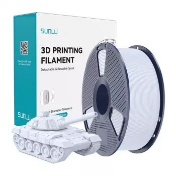 SUNLU PLA+ High-Speed Filamento blanco 1,75 mm 1 kg
