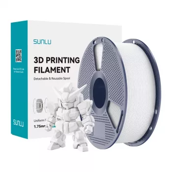 SUNLU PLA+ 2.0 Filamento 1,75 mm blanco 1 kg