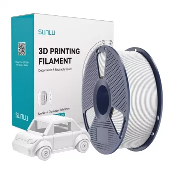SUNLU PETG Filament 1,75 mm blanco 1 kg