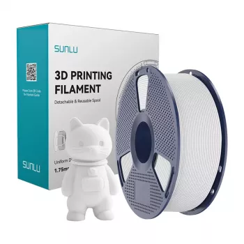 SUNLU PLA Matte Filament (blanco) 1,75 mm 1 kg