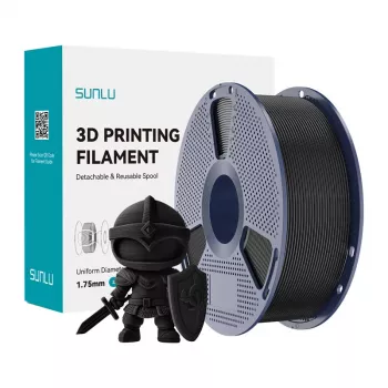 SUNLU PLA+ Filament 1,75 mm negro 1 kg