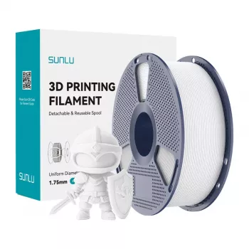 SUNLU PLA+ Filament 1,75 mm blanco 1 kg