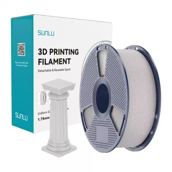 SUNLU PLA High-Speed Marble Filament (gris claro) 1,75 mm 1 kg