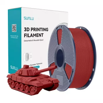 SUNLU PLA+ High-Speed Red filamento 1,75 mm 1 kg