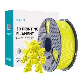 SUNLU PLA+ 2.0 Filament amarillo 1,75 mm 1 kg