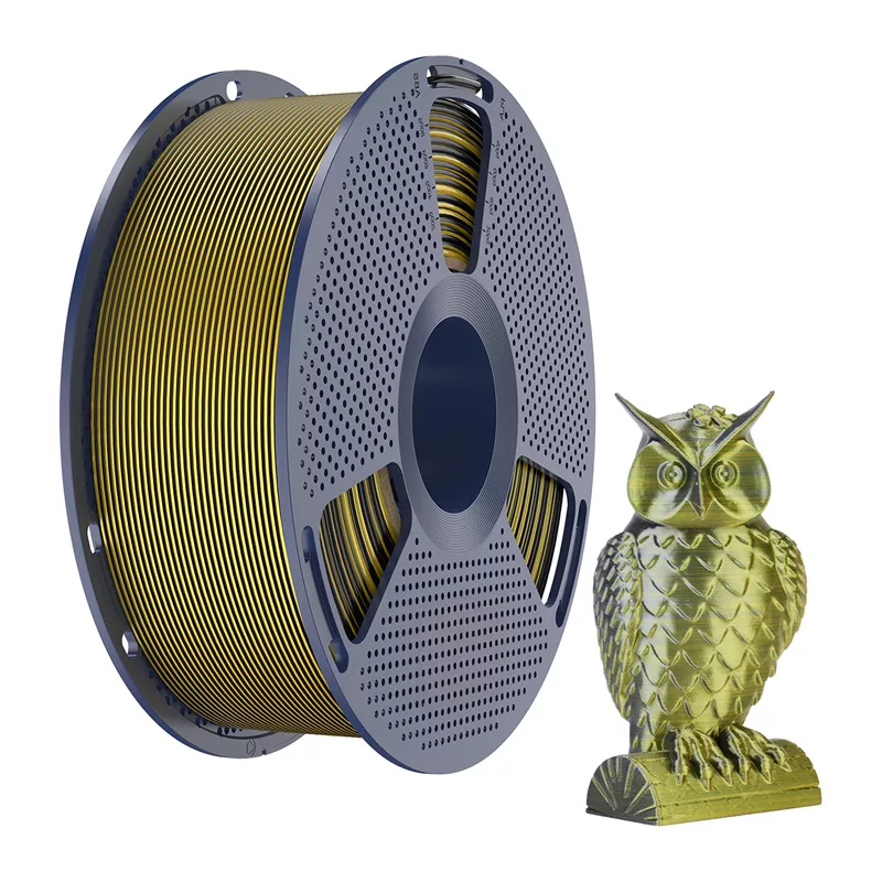 SUNLU PLA+ Silk Dual Color Filament 1,75 mm negro y oro 1 kg