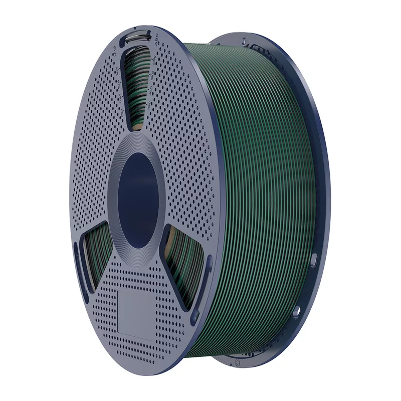 SUNLU PLA+ Silk Dual Color Filament (negro y verde) 1,75 mm 1 kg