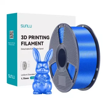 SUNLU PLA+ Silk Filament 1,75 mm azul 1 kg