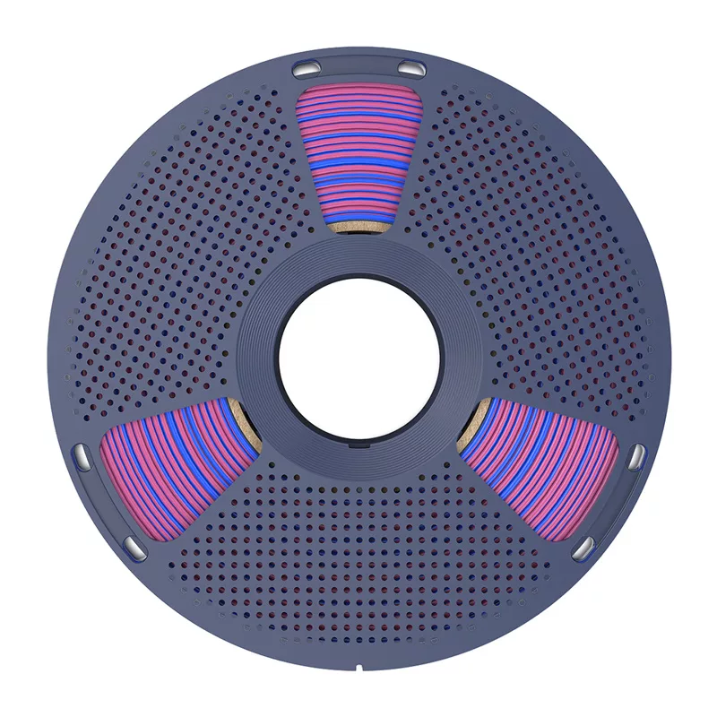 SUNLU PLA+ Silk Dual Color Filament rojo y azul 1,75 mm 1 kg