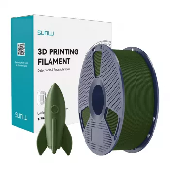 SUNLU Filamento PLA Alta Velocidad (Oliva) 1,75 mm 1 kg