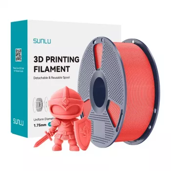 SUNLU PLA+ Filament 1,75 mm rojo cereza 1 kg