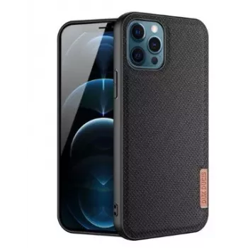 Dux Ducis Funda Fino para Apple iPhone 12 Pro Max, material de nylon, Negro