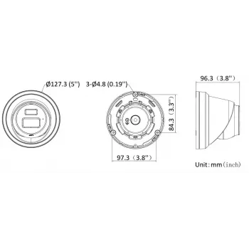 Hikvision DS-2CD23123G2-LIS2UY/SL(2.8mm) Cámara IP 12MP, negra