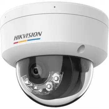 Hikvision DS-2CD1147G3-LIU(2.8mm) Cámara IP 4MP con micrófono integrado, objetivo fijo 2,8mm, IR y luz blanca, IP67, IK10