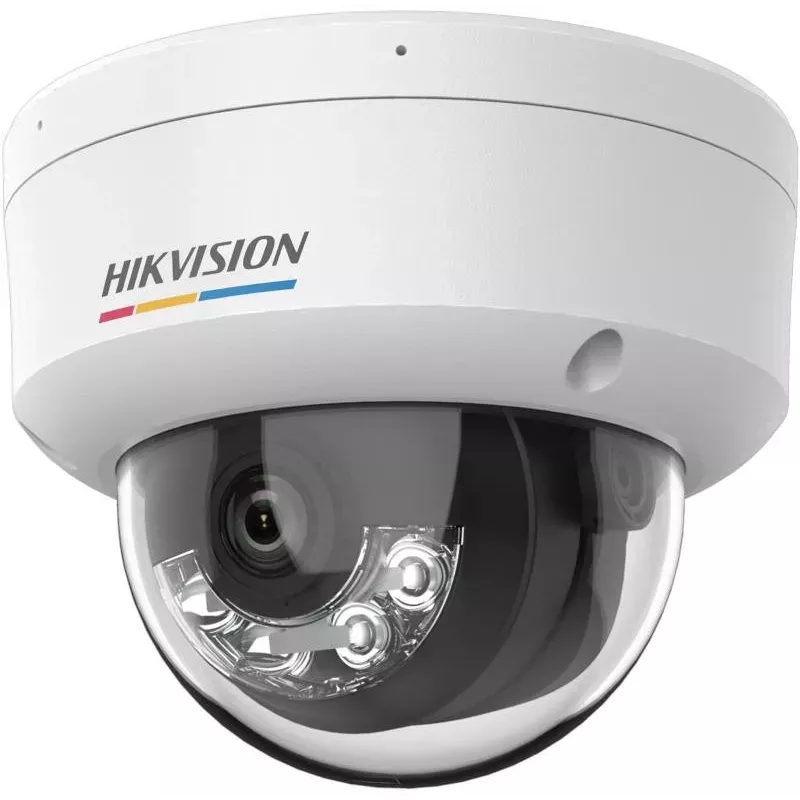 Hikvision DS-2CD1147G3-LIU(2.8mm) Cámara IP 4MP con micrófono integrado, objetivo fijo 2,8mm, IR y luz blanca, IP67, IK10