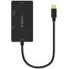 Adaptador ORICO Mini DisplayPort a HDMI, VGA, DVI (negro)