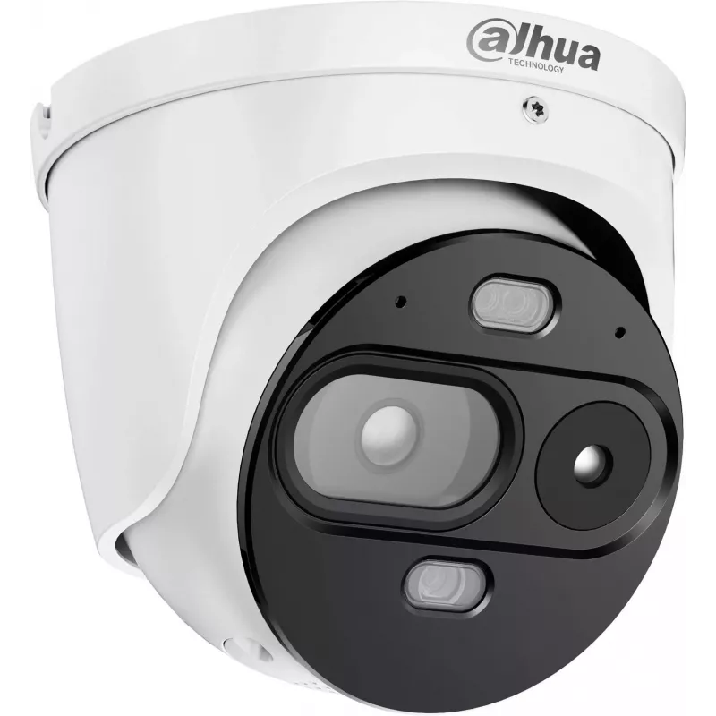 Dahua TPC-DF1241-LB7F6-DW-S8-V1 cámara IP térmica, 256x192 térmica + 4 MP óptica