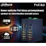 Dahua CHS4110-8ET-110 switch PoE++ industrial no gestionado, 8 puertos PoE + 2 uplink Gigabit, 110W, carril DIN
