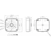 Dahua PFA122 soporte de montaje adaptador para cámaras
