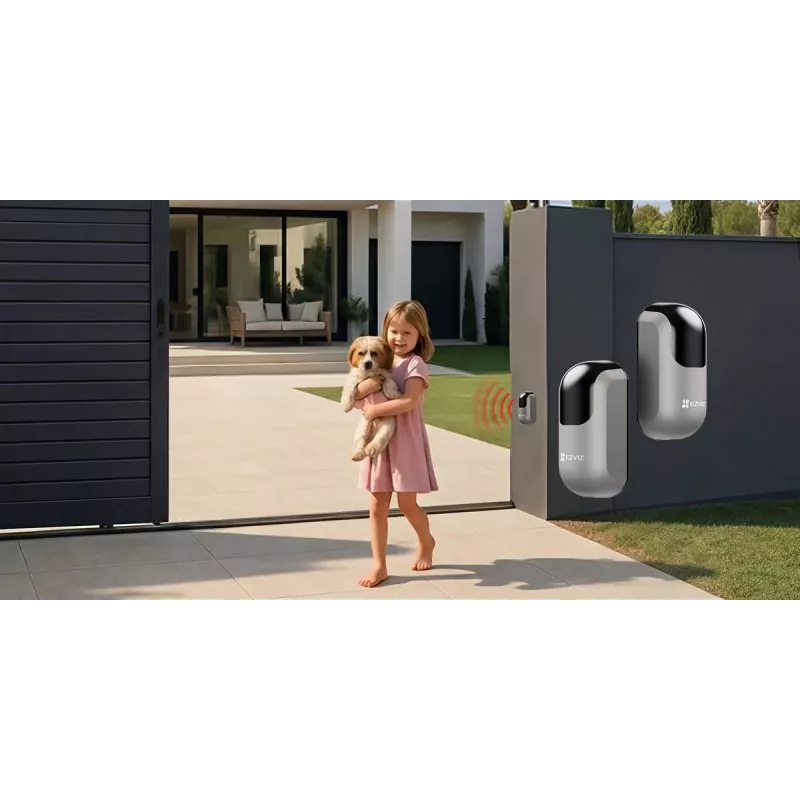 EZVIZ CS-HGD2-R100 Barreras infrarrojas inalámbricas para accionamientos de puertas (1 emisor, 1 receptor)