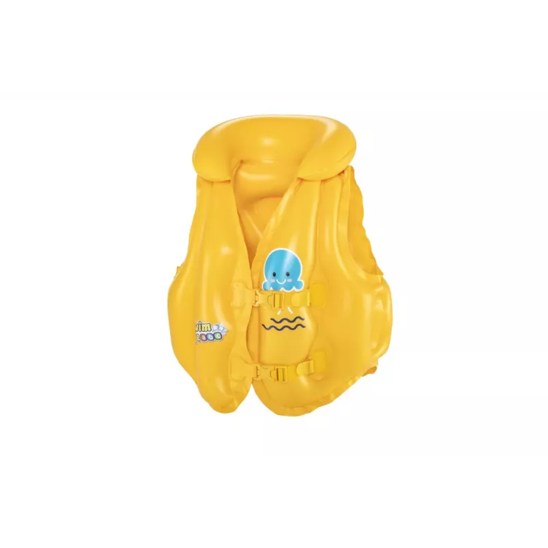 Bestway Chaleco inflable para aprender a nadar 51 cm x 46 cm amarillo/naranja