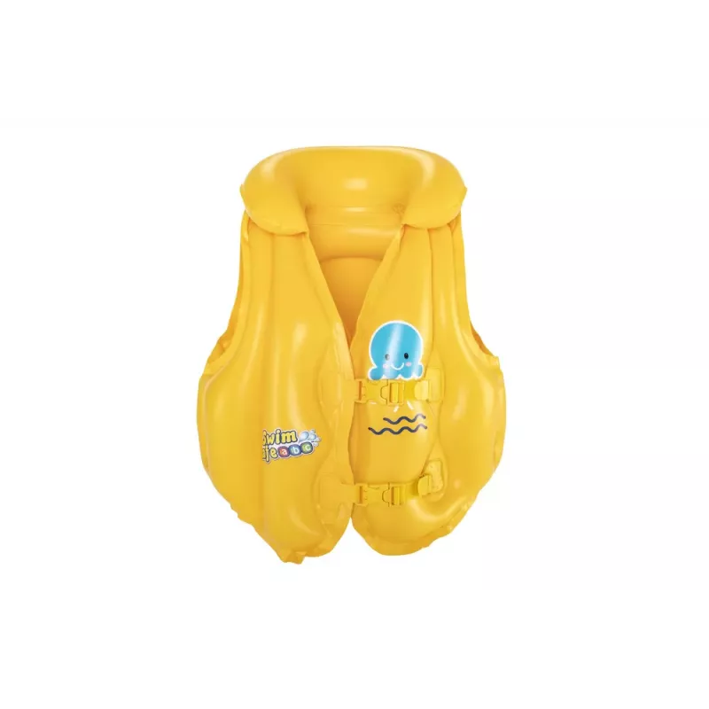 Bestway Chaleco inflable para aprender a nadar 51 cm x 46 cm amarillo/naranja