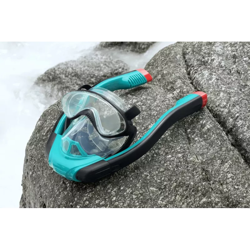 Bestway 24058 Máscara de snorkel de cara completa L/XL negra/azul