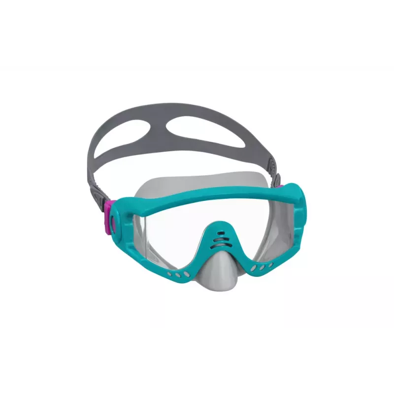 Bestway Set de buceo máscara, tubo, aletas azul 25020