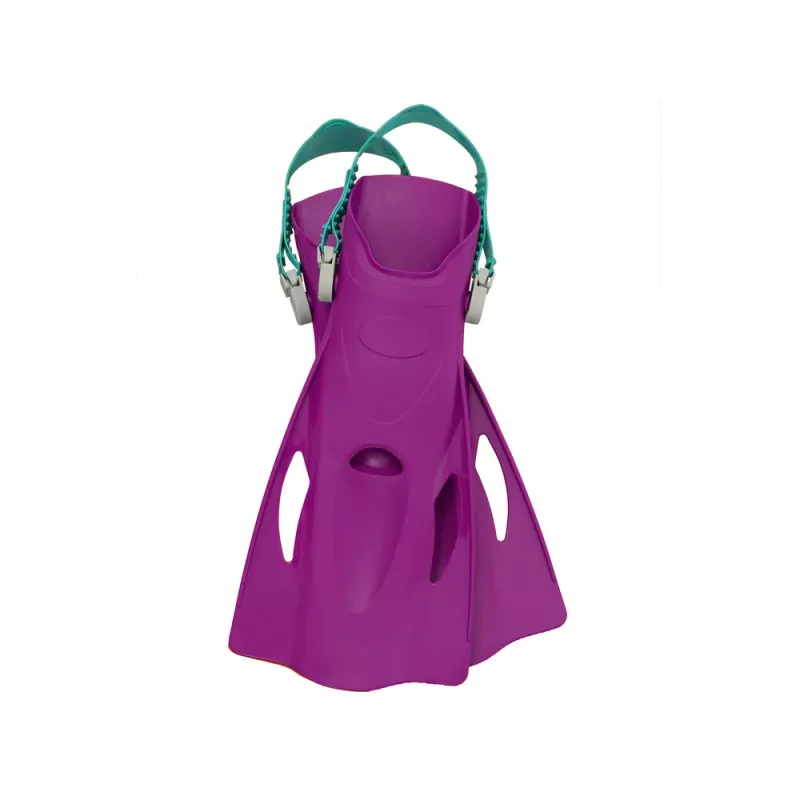 Bestway 25046 Set de snorkel junior rosa máscara, aletas, tubo para niños 3-6 años