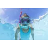 Bestway 25046 Set de snorkel junior rosa máscara, aletas, tubo para niños 3-6 años