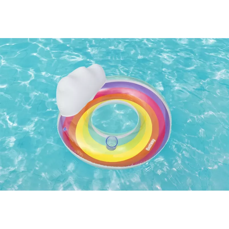 Bestway Flotador inflable 107 cm Rainbow