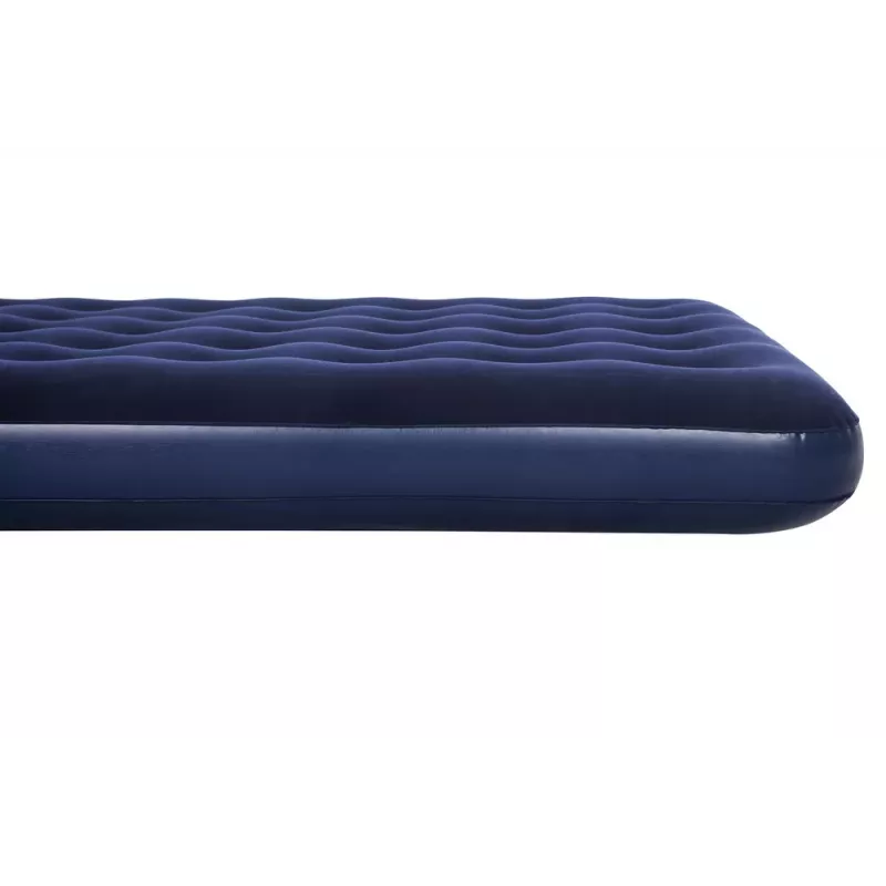 Bestway Colchón hinchable 191 x 137 x 22 cm doble Flocked Top Coil Beam azul/gris 67002