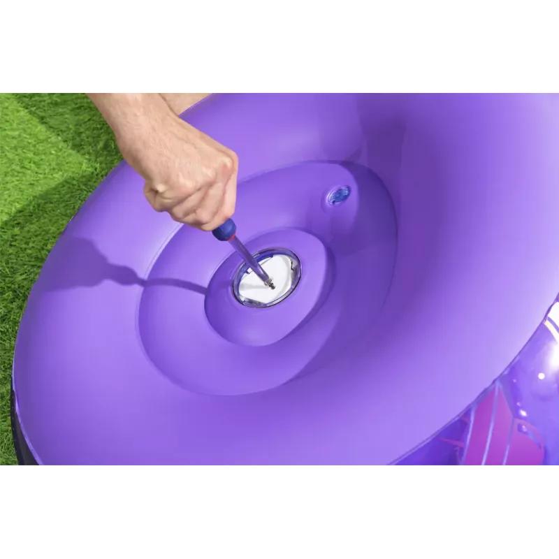 Kosmos Sillón hinchable LED 72 x 72 x 64 cm Bestway 75122 morado