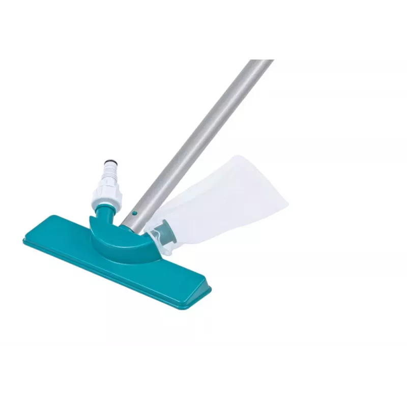 Bestway Flowclear Kit de limpieza para piscina 58013 - cabezal de aspiración, red skimmer, cepillo, mango de aluminio