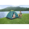 Bestway 68084 Tienda de campaña Tourist 145 x 205 x 100 cm doble cúpula 2 personas verde/gris