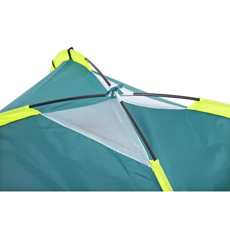 Bestway 68084 Tienda de campaña Tourist 145 x 205 x 100 cm doble cúpula 2 personas verde/gris