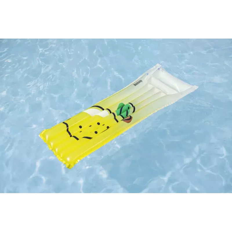 Bestway Colchón flotante Lemon 183 x 69 cm flotador hinchable para piscina