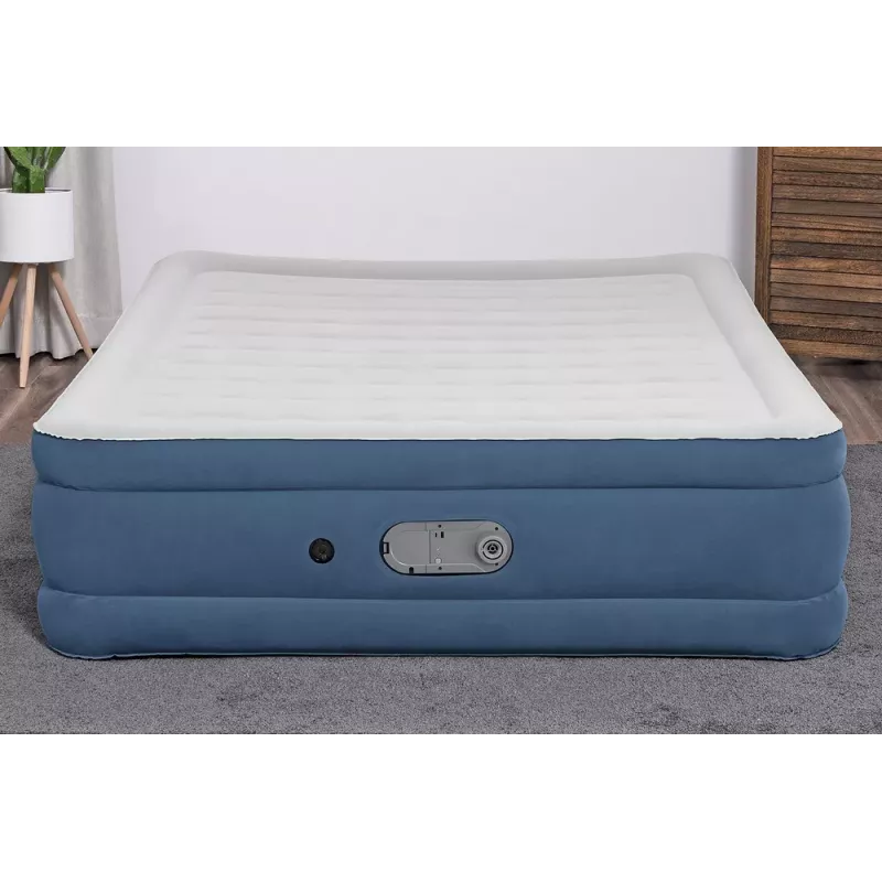 Bestway 67624 Colchón hinchable 203 x 152 x 46 cm Queensize con bomba AC integrada