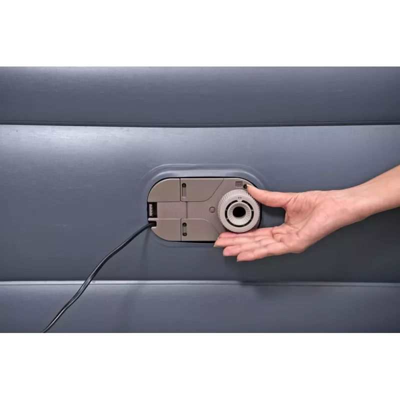 Bestway 671BD Colchón hinchable individual azul oscuro/gris