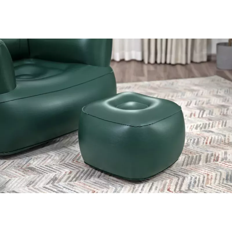 Bestway Sillón hinchable gris oscuro 75137