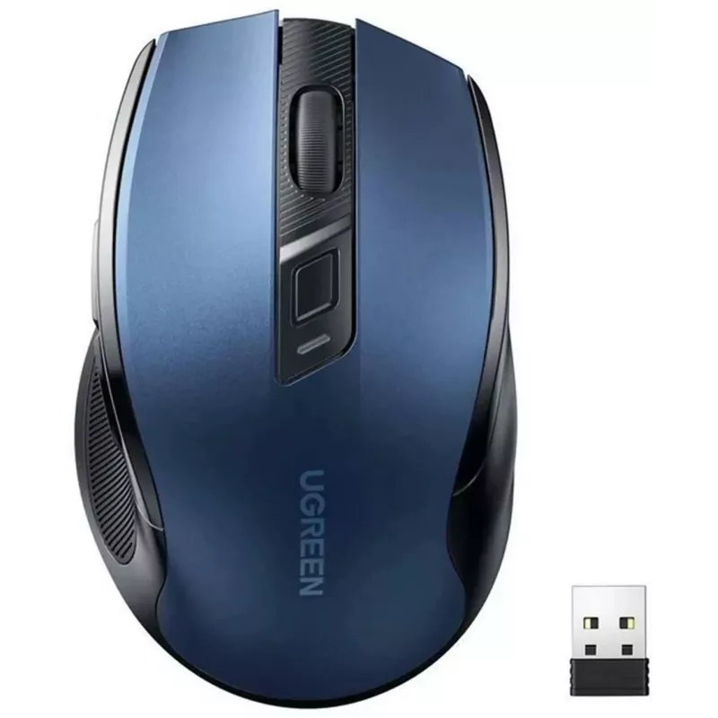 Ugreen MU006 Ratón óptico inalámbrico 2.4GHz / Bluetooth 5.0 4000 DPI - Azul