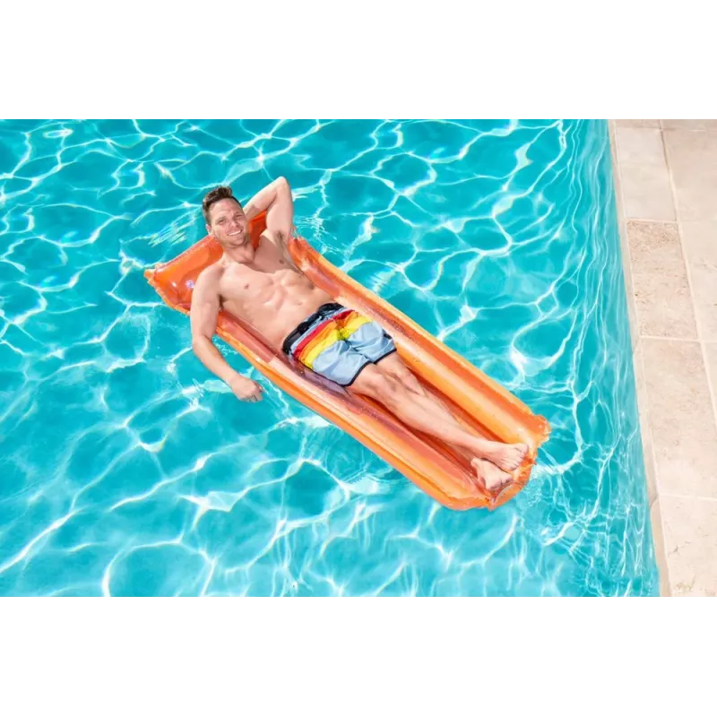 Bestway 44013 Colchón de aire hinchable para nadar, naranja, 183 x 76 cm