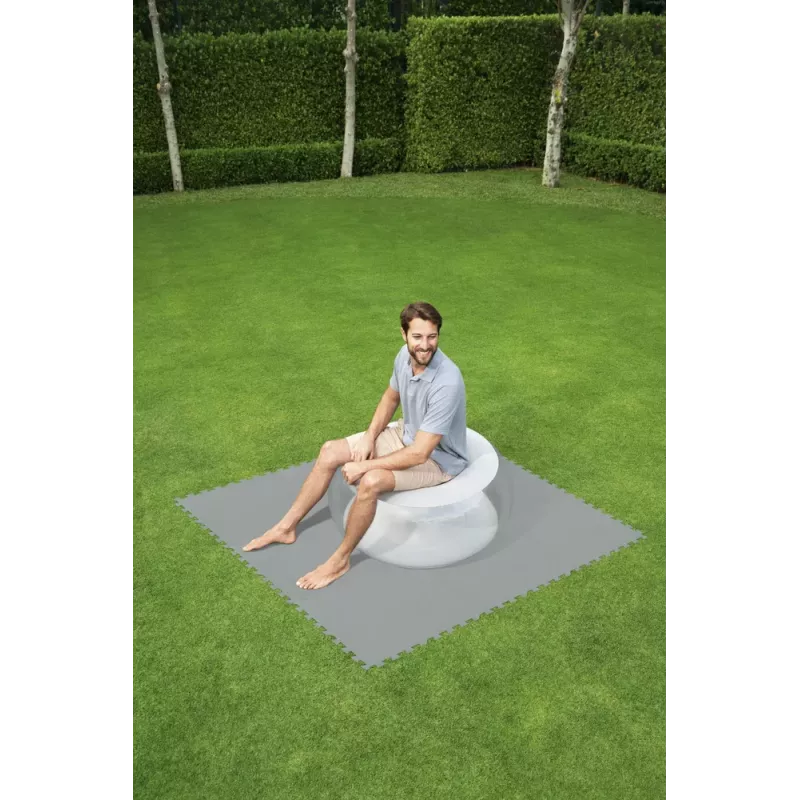 Bestway Flowclear Esterilla de espuma para piscinas 50 x 50 cm pack de 8 azul