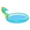 Bestway 53114 Centro de juego acuático hinchable con forma de acuario con tobogán, 239 x 206 x 86 cm