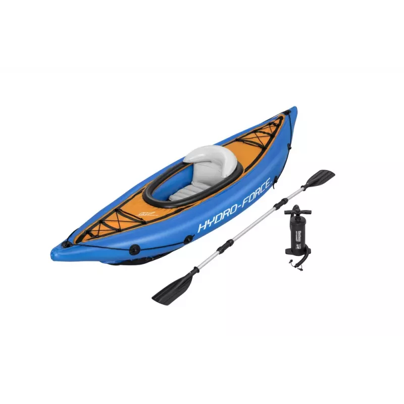 Bestway Hydro-Force Kayak 275 x 81 cm kayak hinchable con remo de aluminio y bomba de mano