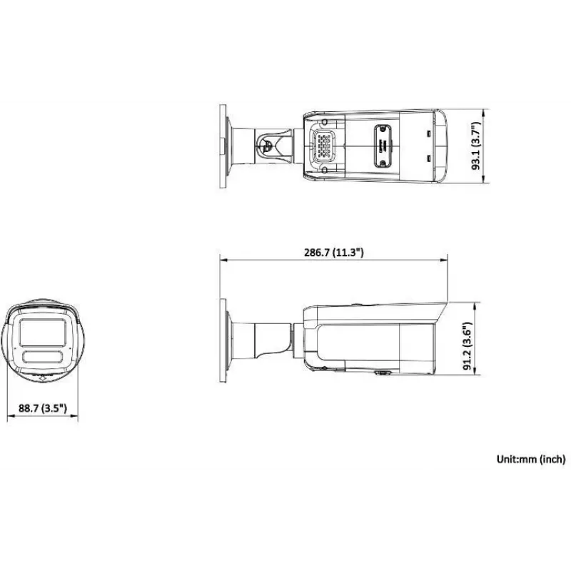 Hikvision DS-2CD2T86G2H-IS2U/SL(2.8mm) 8MP Bullet cámara IP con AcuSense, luz estroboscópica y alarma de audio