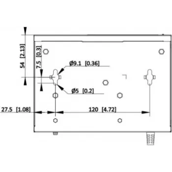 Hikvision DS-XS06-P(O-STD) switch PoE+ no gestionado de 6 puertos (4 puertos PoE, 2 uplink Gigabit, presupuesto 60W, carril DIN)
