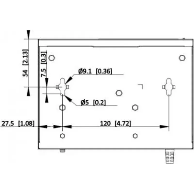 Hikvision DS-XS06-P(O-STD) switch PoE+ no gestionado de 6 puertos (4 puertos PoE, 2 uplink Gigabit, presupuesto 60W, carril DIN)