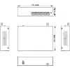 Hikvision DS-XS06-P(O-STD) switch PoE+ no gestionado de 6 puertos (4 puertos PoE, 2 uplink Gigabit, presupuesto 60W, carril DIN)