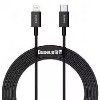 Baseus Superior Series cable USB-C a Lightning, 20W PD, 2 m, negro (CATLYS-C01)